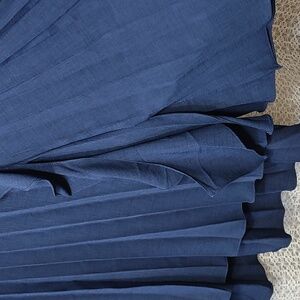 Glam Deep Blue Ruffle A-Line Skirt